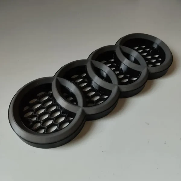 Custom color front badge/emblem (V1) for Audi RS-look honeycomb grill