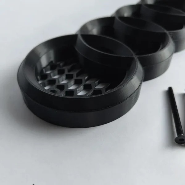 Custom color front badge/emblem (V1) for Audi RS-look honeycomb grill