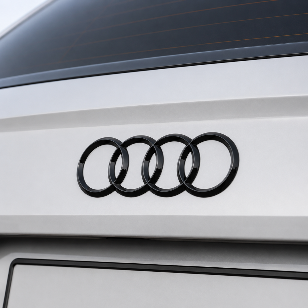 Glossy Black Rear Badge for Audi
